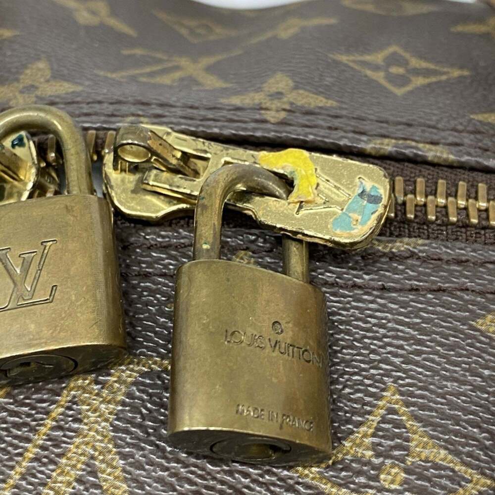 LOUIS VUITTON Brown Monogram Keepall 60 Boston Bag - Picture 10 of 13